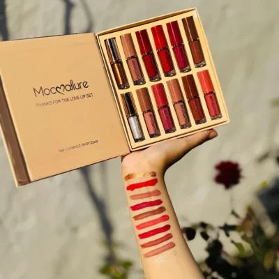 12 Pcs Mocallure Matte Liquid Lipstick Set | High-Pigment, Waterproof & Long-Lasting