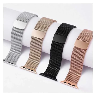 Pale Rose | Apple Watch Milanese Magnetic Loop Strap | Stainless Steel Band  | 42mm / 44mm / 45mm