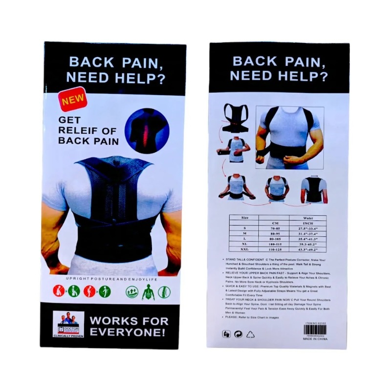 Back Pain Relief Posture Corrector Belt | Adjustable Support for Spine, Shoulder & Lumbar Alignment | XL - Image 8