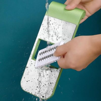 Multifunctional 5-Blade Vegetable Cutter & Grater | Stainless Steel Kitchen Tool