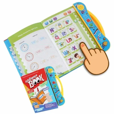 Intelligence Learning Book for Kids | Interactive Letters, Numbers & Sounds for Toddlers