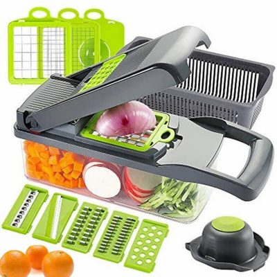 14-in-1 Mandoline Slicer & Vegetable Chopper | Multifunctional Food Cutter & Grater