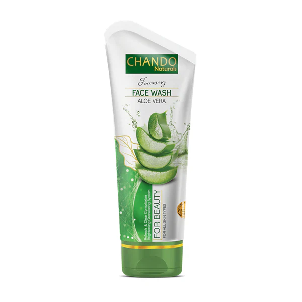 Face Wash | Chando Naturals Aloe Vera Beauty Face Wash 100ml Gentle Hydrating Cleanser for Sensitive Skin - Image 5