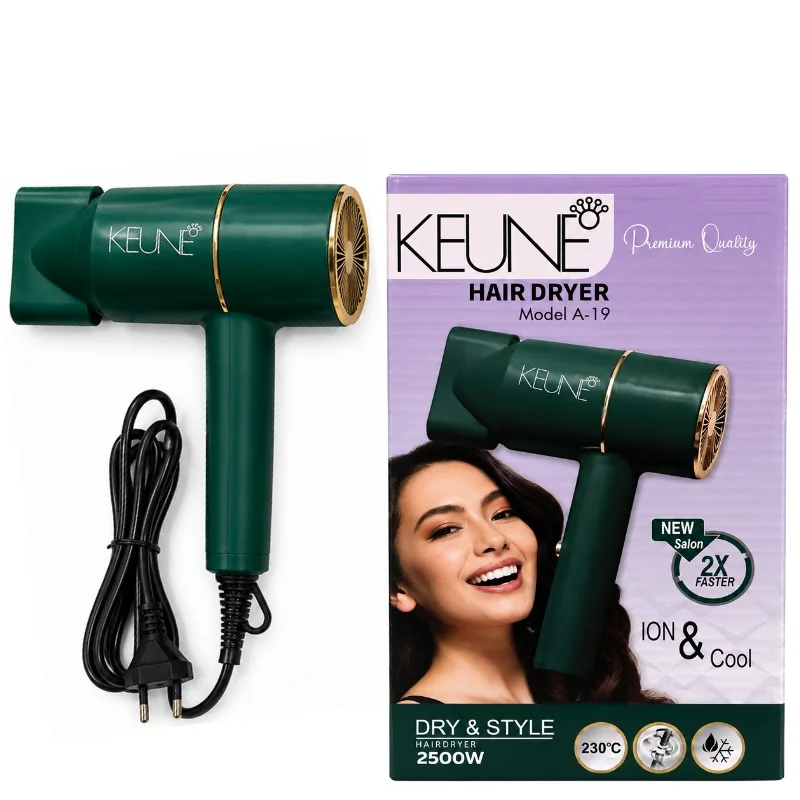 KEUNE A-19 Hair Dryer | 2500W Professional Salon Hair Dryer | 2X Faster Drying | Hot & Cold Air | Ionic Hair Care - Image 4