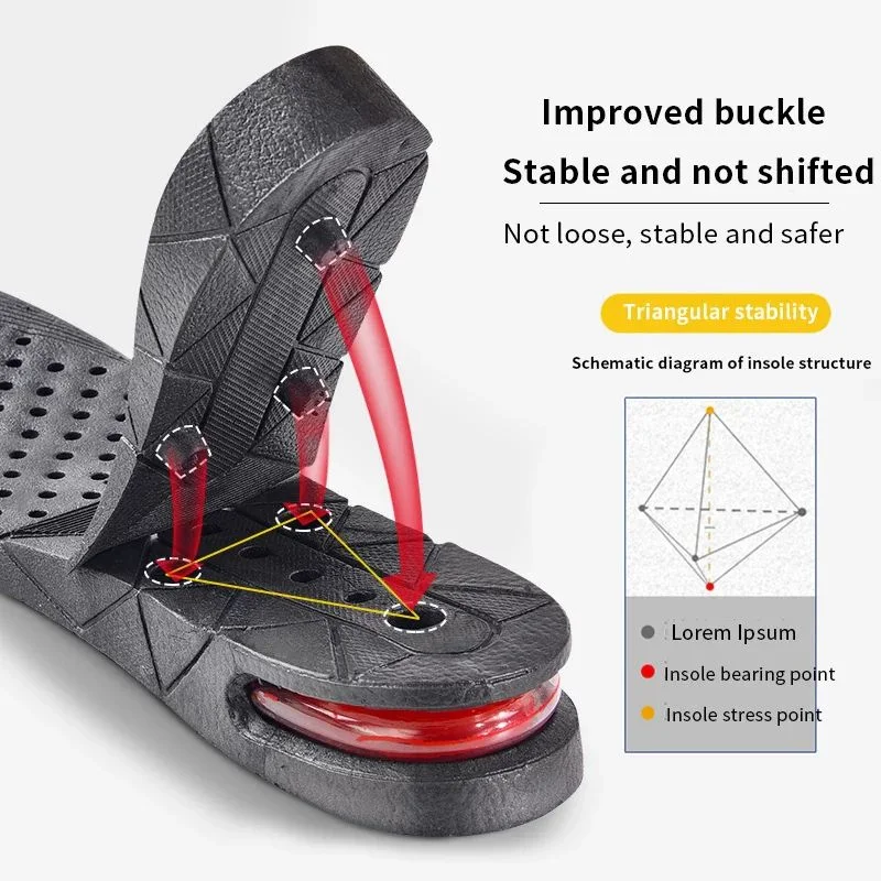 3 Layer Height Increase Insoles β Adjustable 3 cm to 7 cm | Soft, Comfortable & Shock-Absorbing | Elevator Shoe Inserts for Men & Women - Image 5