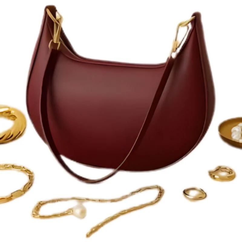 Maroon Luxury Fashion Hand Bag for Girls & Ladies | Stylish Shoulder & Crossbody Bag | Long Strap - الصورة 2
