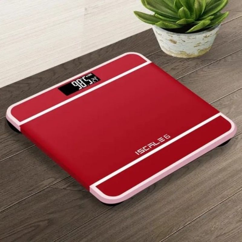iScale Digital LED Bathroom Weighing Scale | Tempered Glass, Accurate & Automatic Weight Monitor - الصورة 2