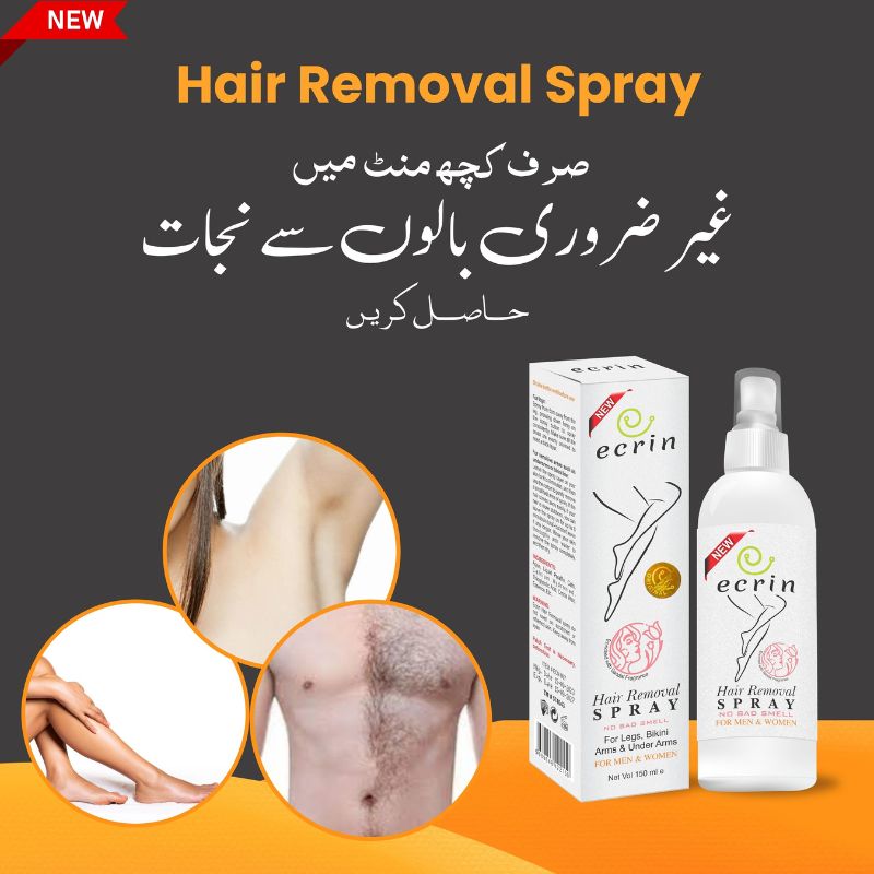Ecrin Hair Removal Spray for Men & Women | Fast, Gentle Hair Remover 100ml - Image 2