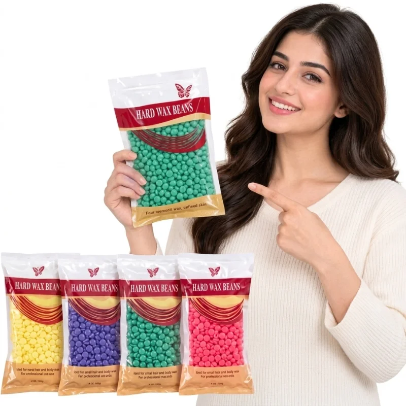 Hard Wax Beans | Painless Hair Removal Wax Beads for Body & Facial Hair | Random flavour | 100g - Image 3