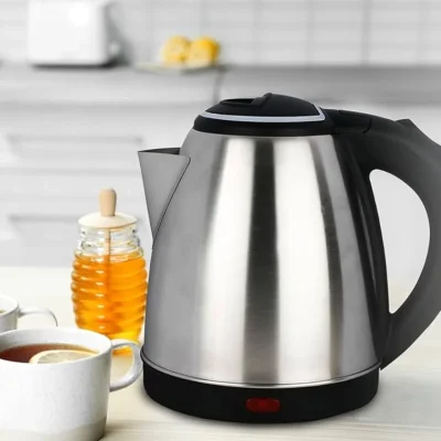 RAF KT-200 Automatic Electric Kettle 2 Liter Stainless Steel Cordless 1500W with Overheat Protection