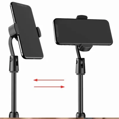 Adjustable Mobile Phone Stand with Flexible Gooseneck Arm | For Recording, Live Streaming & Video Calls | Stable Desk Mount Stand