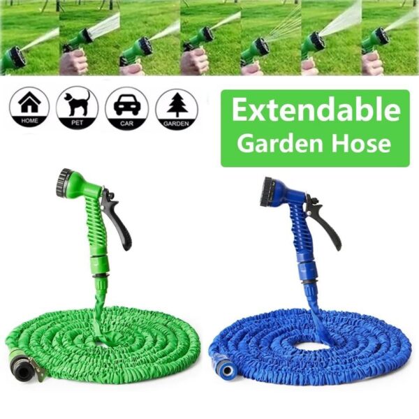 Magic Expandable Hose Pipe 50FT | Lightweight, Tangle-Free | 7-Mode Spray Gun - الصورة 2