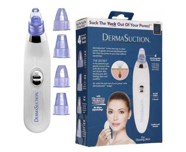 Blackhead Removal Machine | Derma Suction 3 In 1 Black Head Remover Machine | Acne Pimple Pore Cleaner Vacuum Suction Tool - Image 3