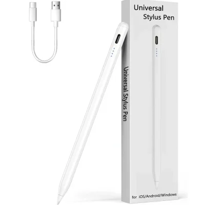 Universal Rechargeable Stylus Pen for Touchscreen Devices | Magnetic Stylus with High-Precision Tip | USB Type-C Charging | Compatible with iPad, Android & Tablets